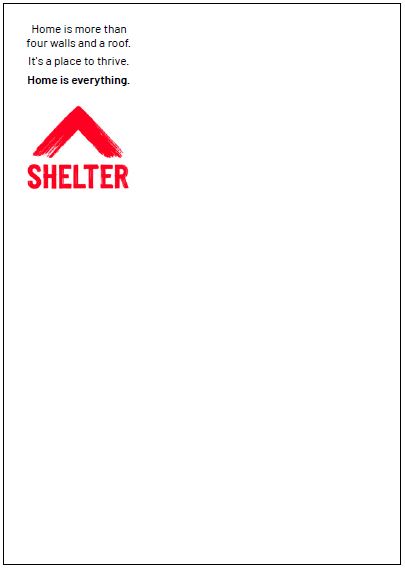 How to position Shelter's logo