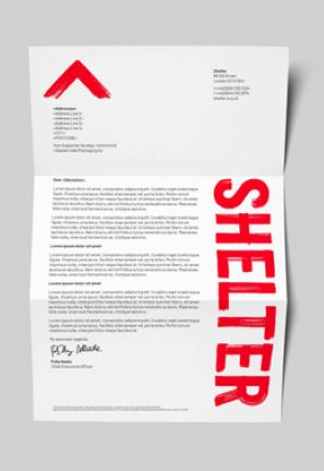 Shelter logo, recommended small symbol size