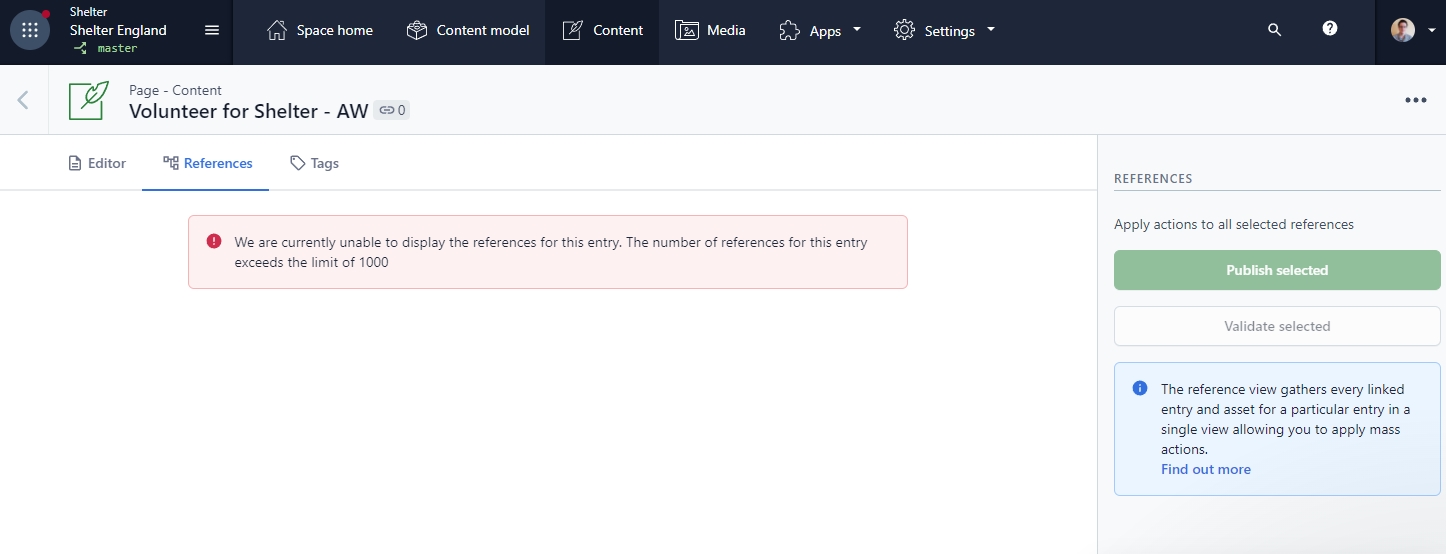 Error - We are currently unable to display the references for this entry - The number of references for this entry exceeds the limit of 1000